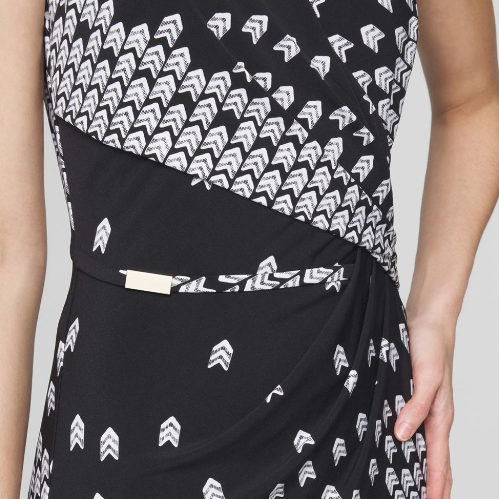 White House Black Market Sleeveless Jeraey Matte Dress - Picture 4 of 4